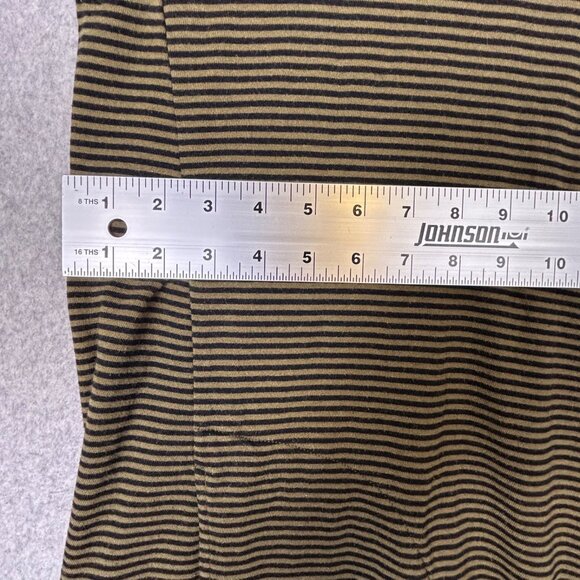 J.Jill Sweater Dress Women's Small Olive Green Black Striped Long Sleeve Pockets - Picture 7 of 14